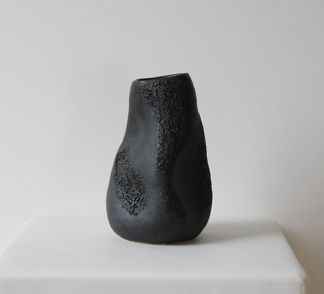 Black Lava Vase