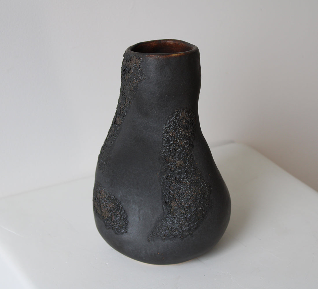 Black Lava Vase