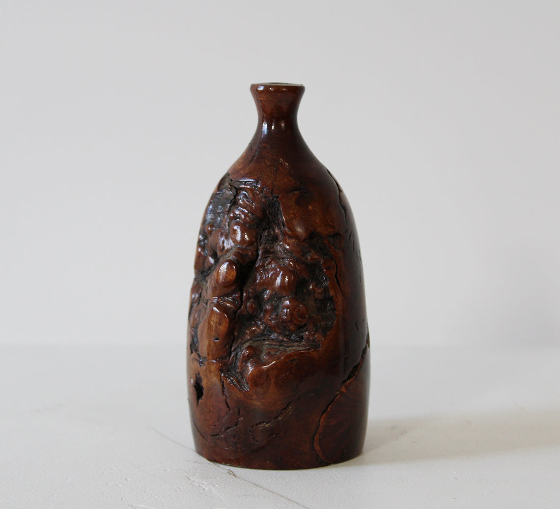Burl Wood Vase