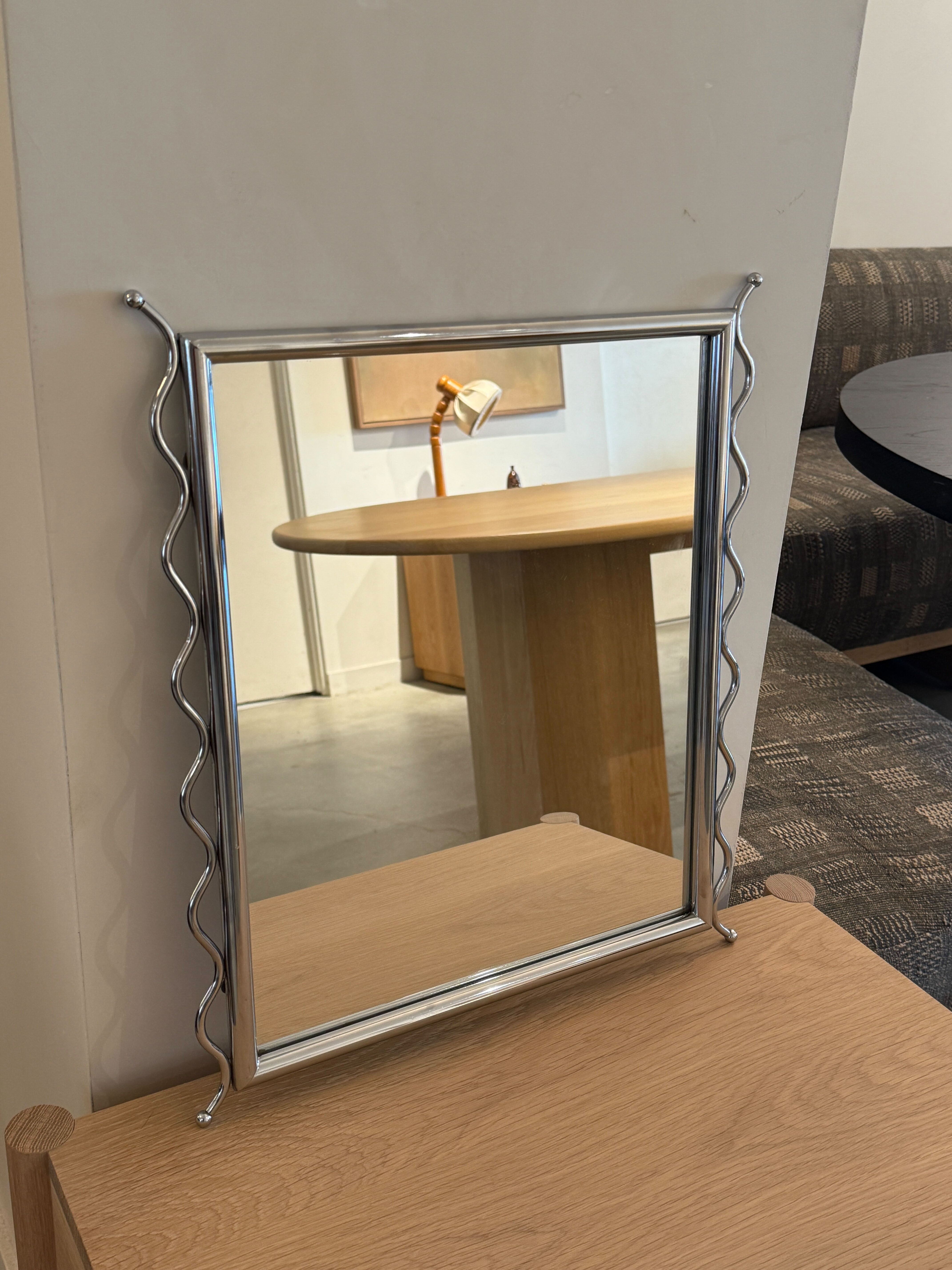 Chrome Wave Mirror