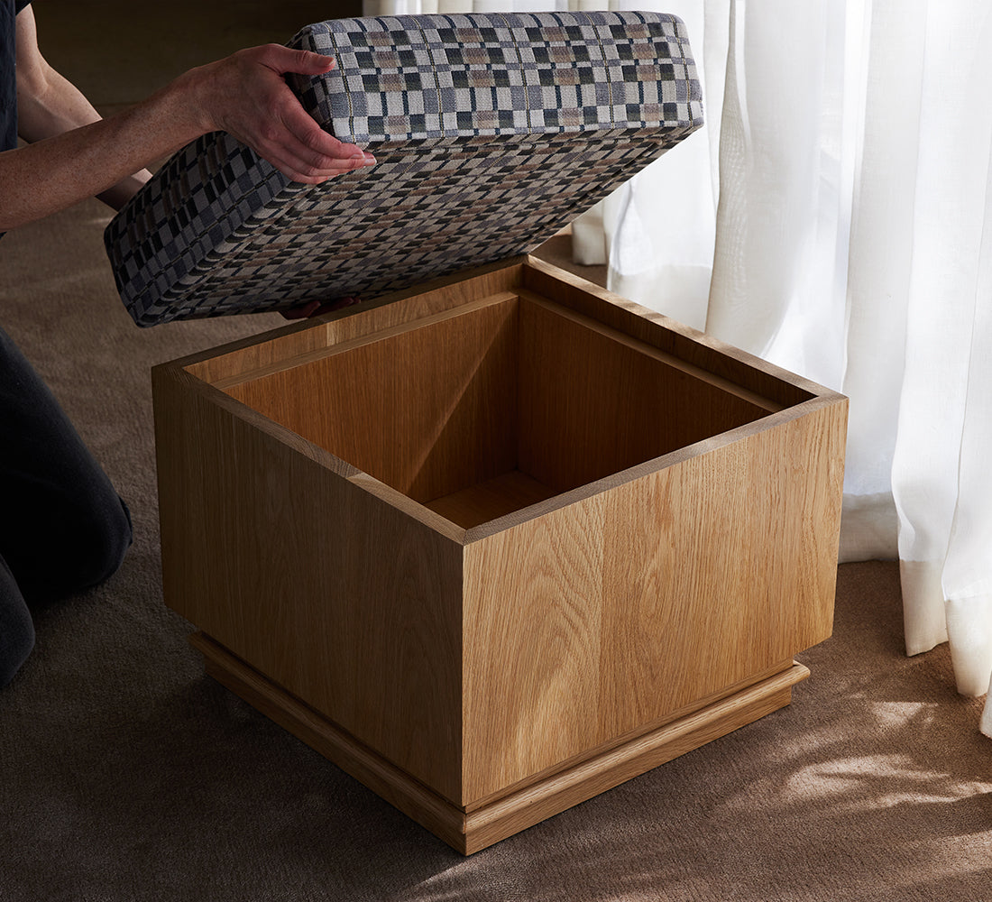 Reed Storage Ottoman
