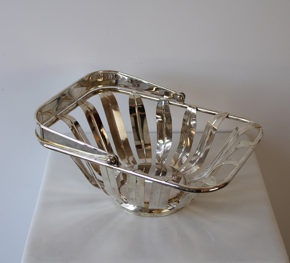 Silver Metal Basket