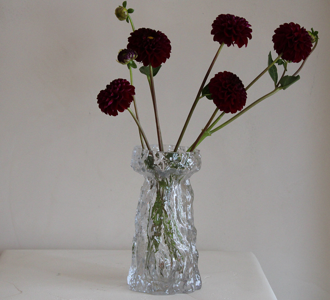 Brutalist Glass Vase