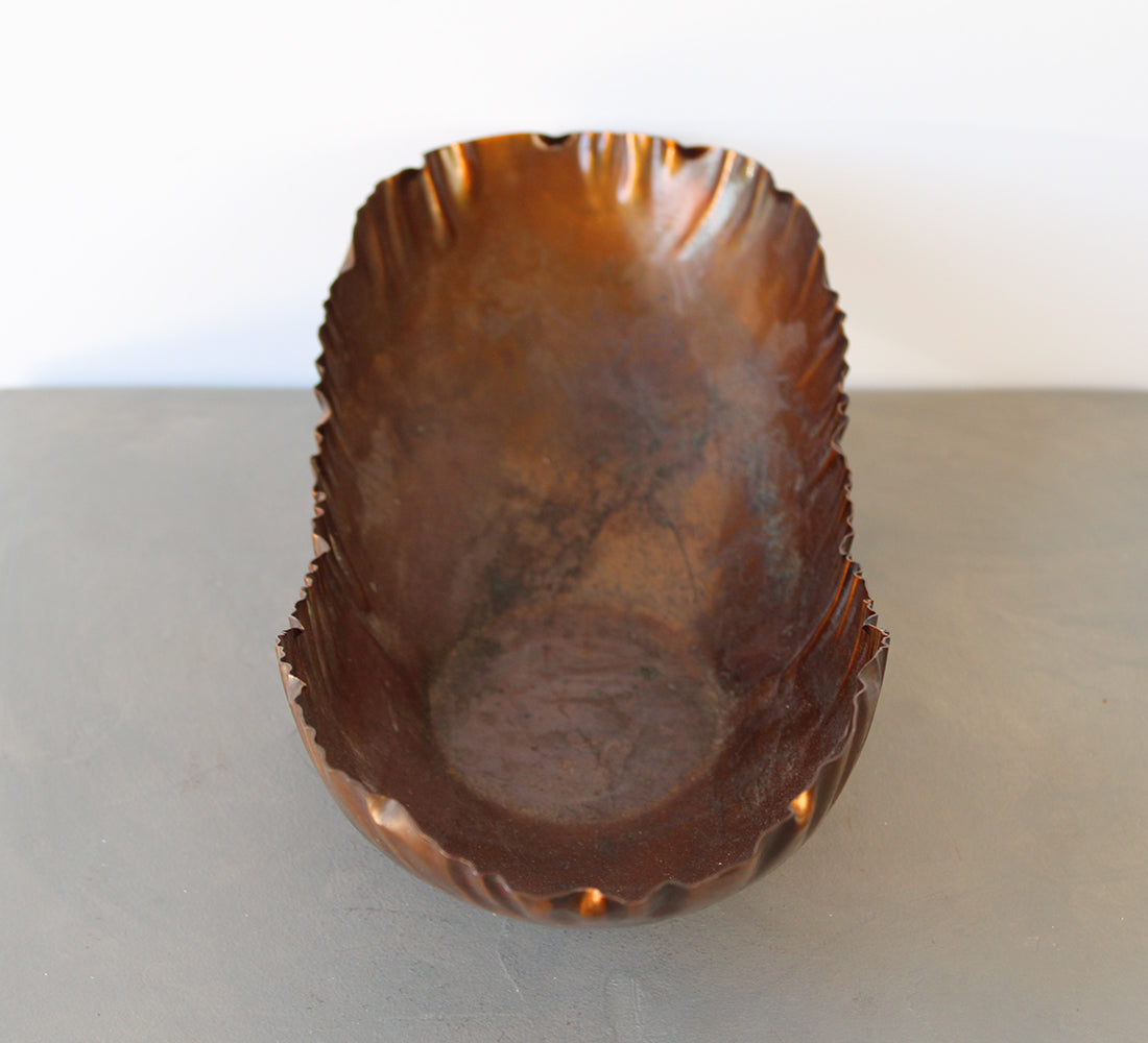 Copper Oblong Bowl