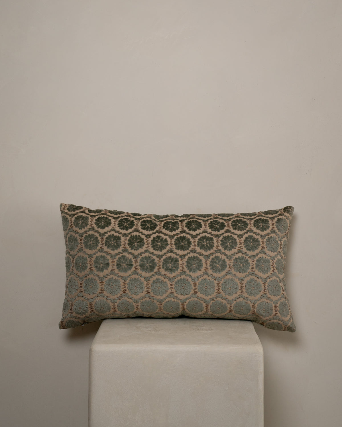 Antique Venetian Silk Damask Pillow