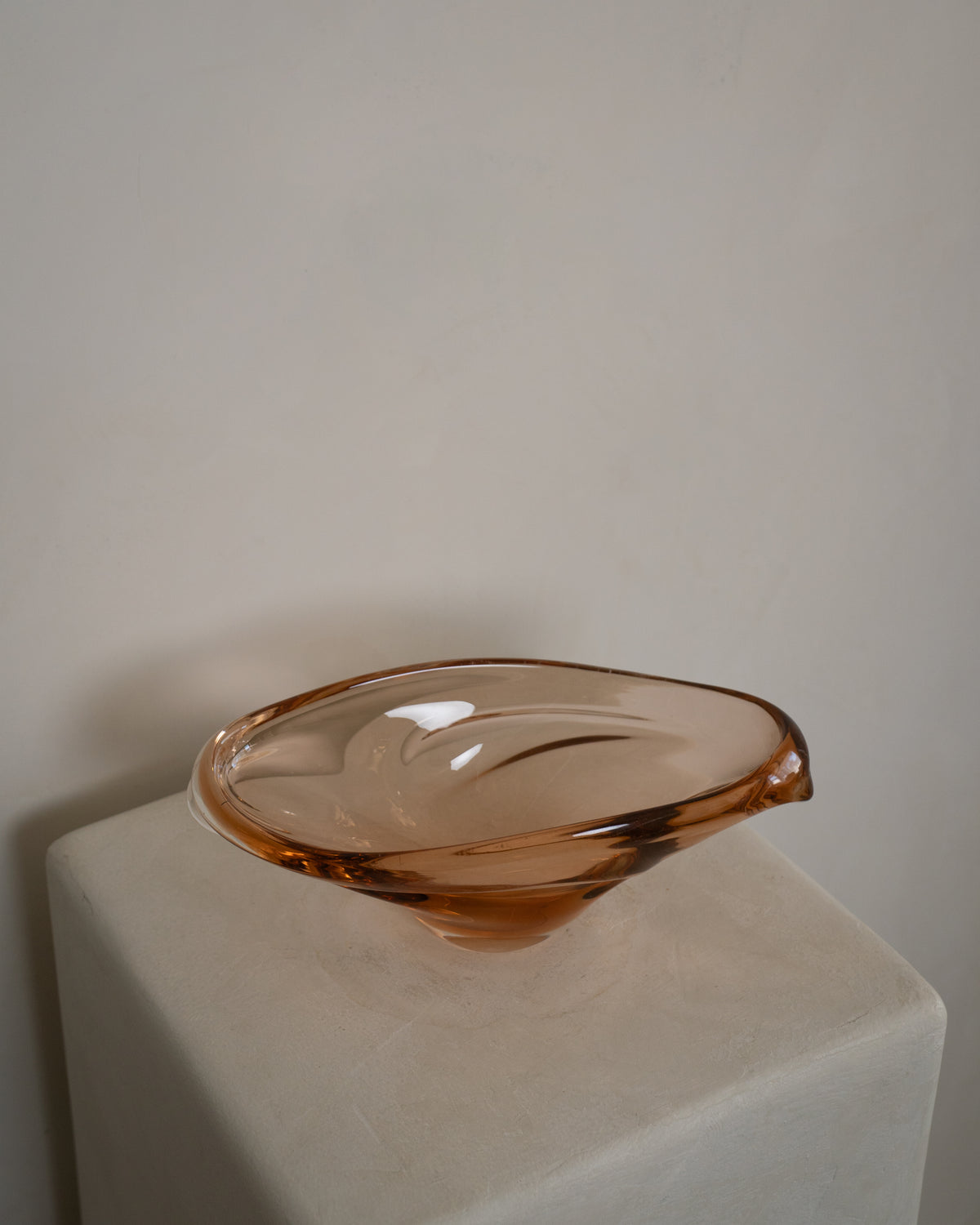 Peach Murano Glass Vessel