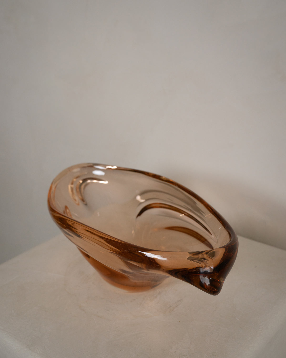 Peach Murano Glass Vessel