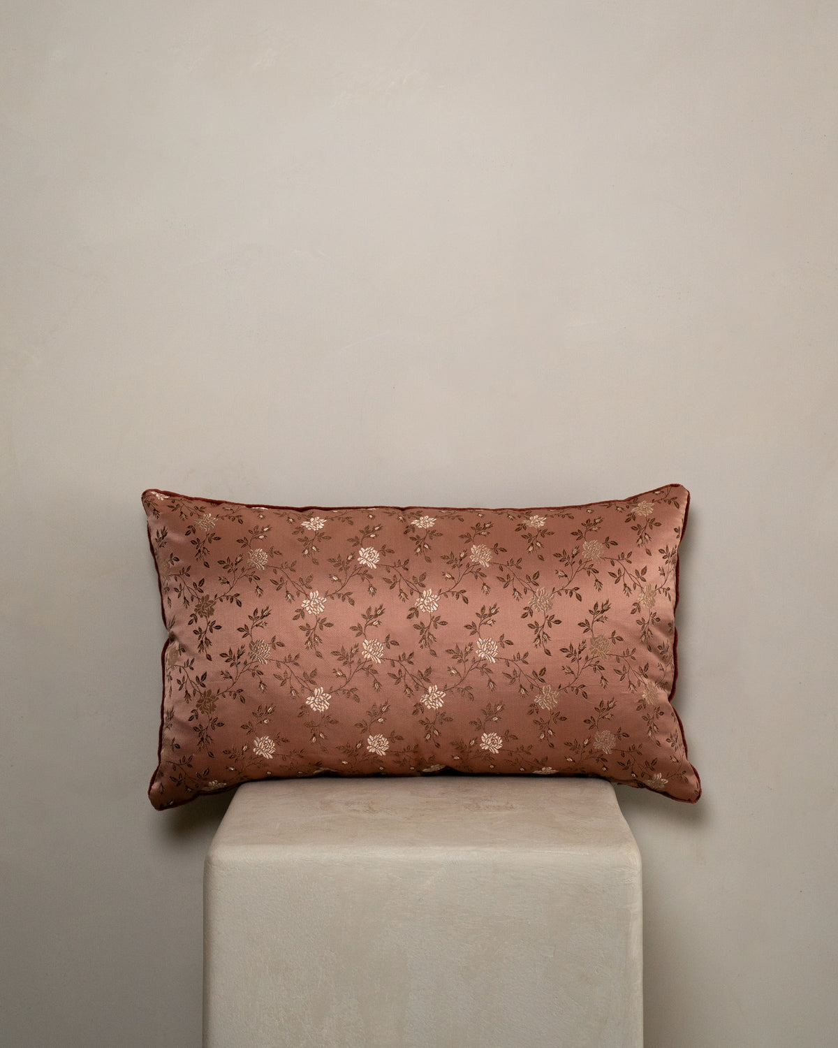 Silk Floral Pillow