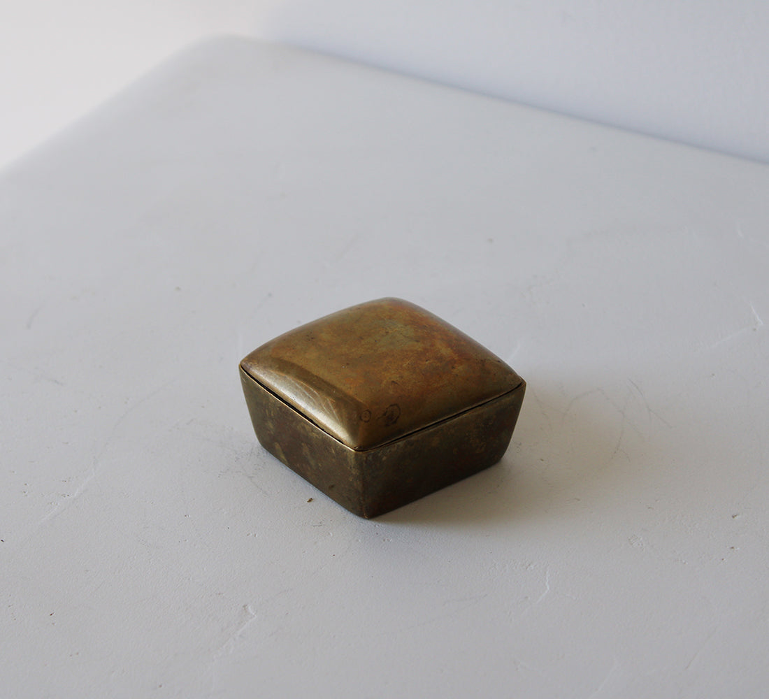 Solid Brass Trinket Box