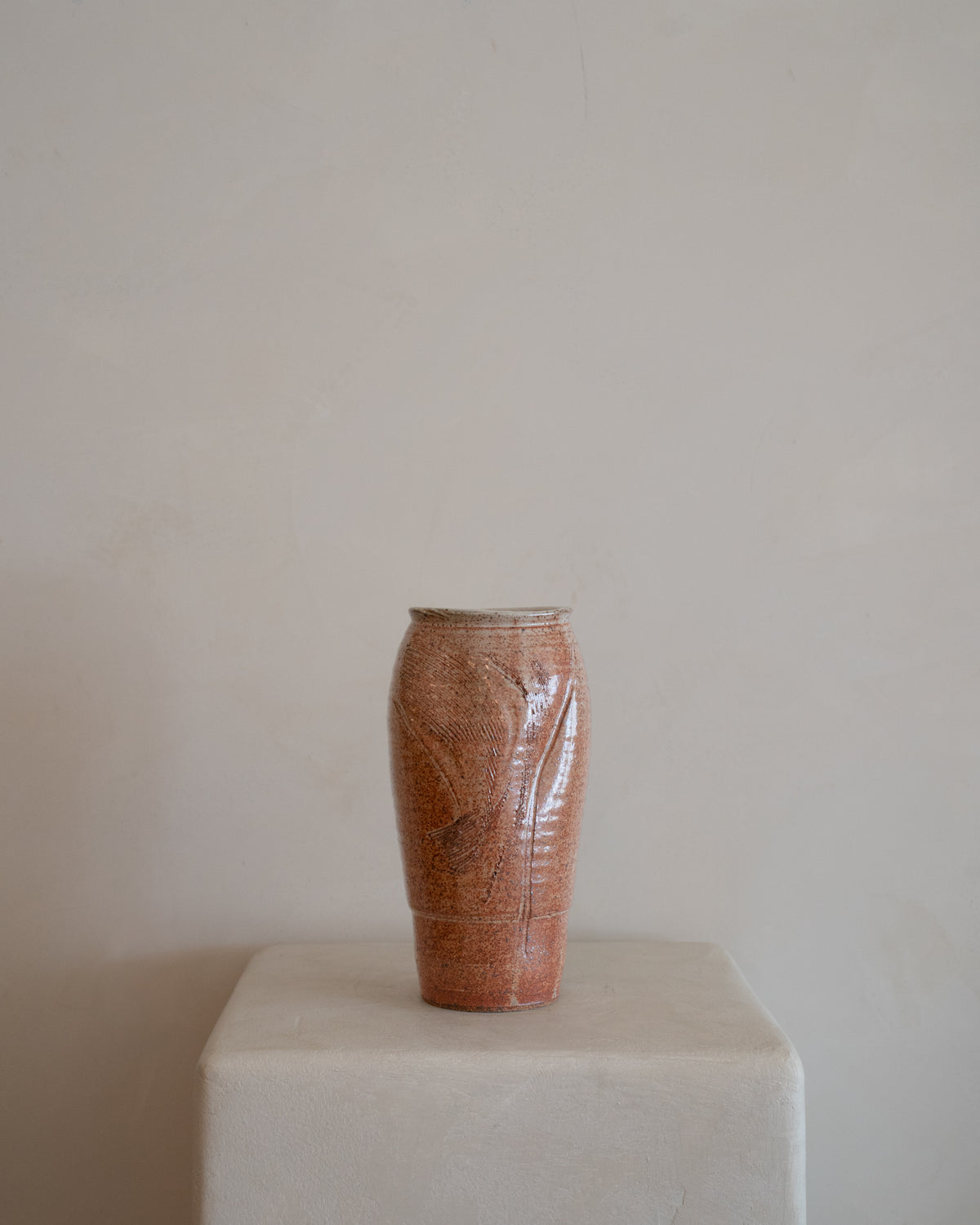 Textured Relief Vase