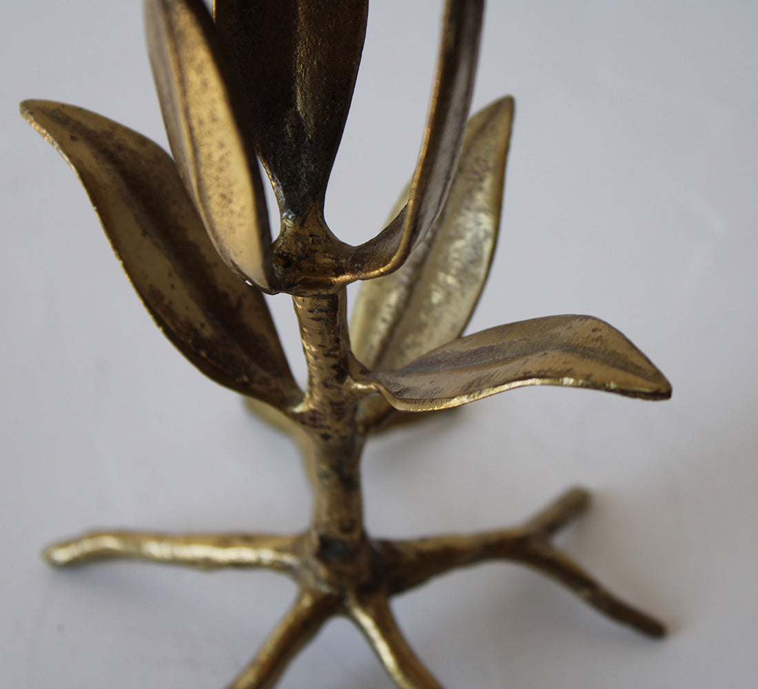 Brass Botanical Sculpture