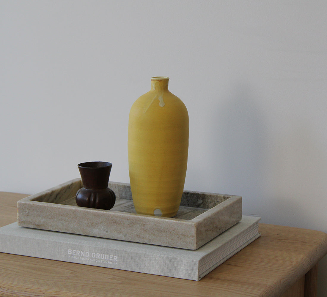 Matte Yellow Vase