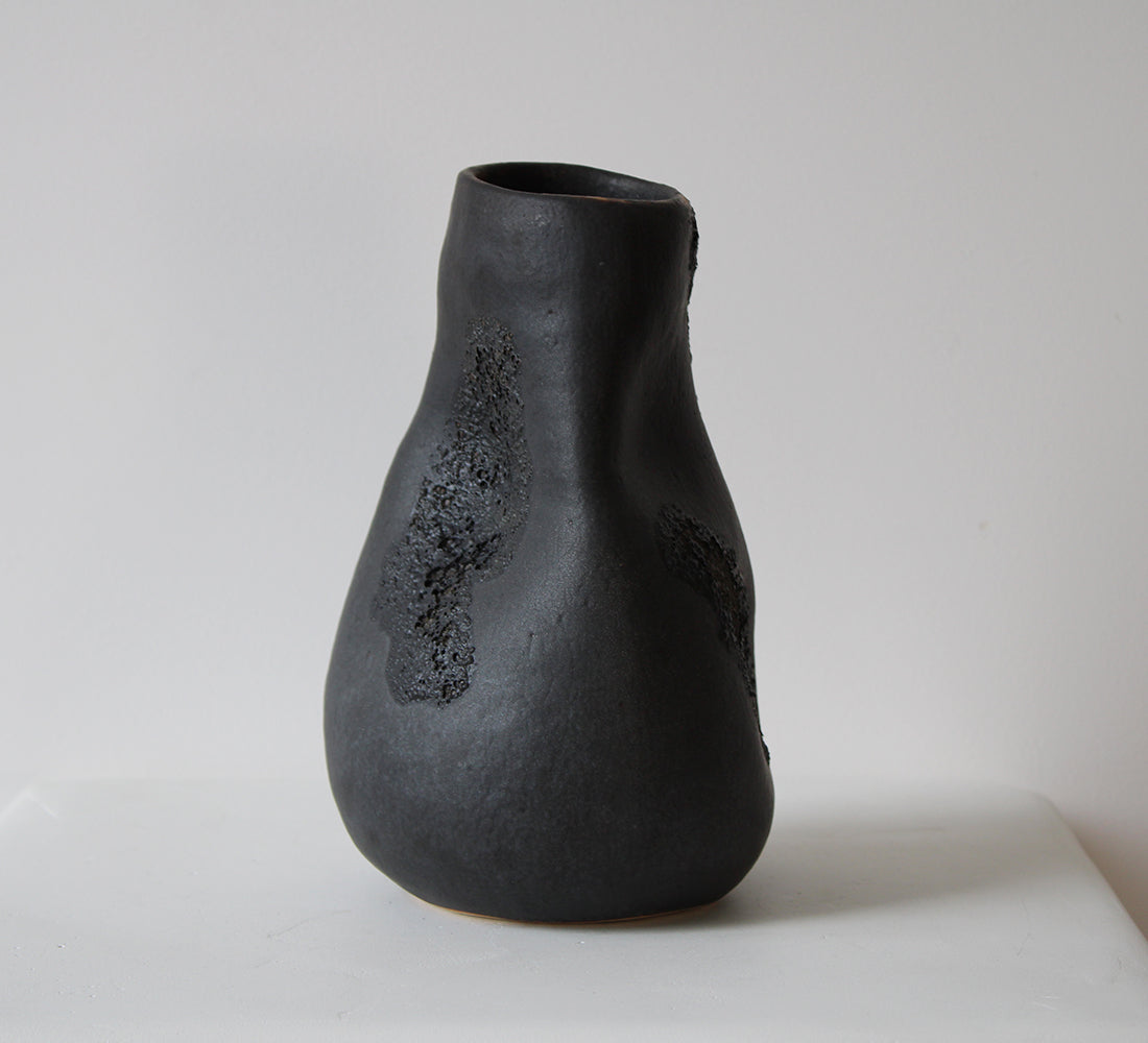Black Lava Vase