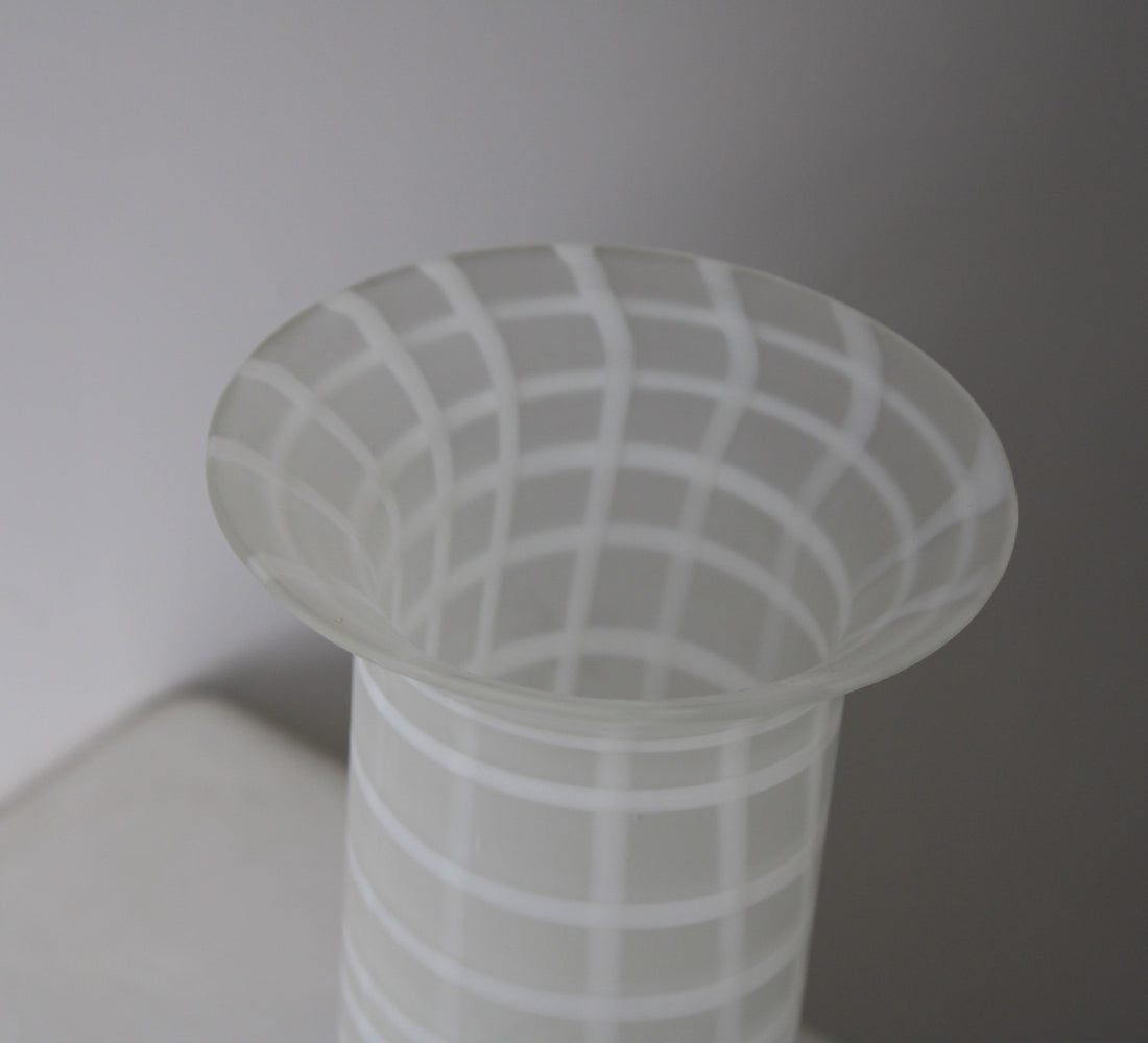 Art Glass Fluted Vase