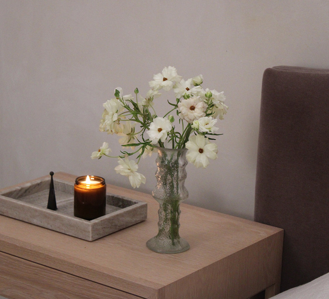 Crinkle Art Glass Vase