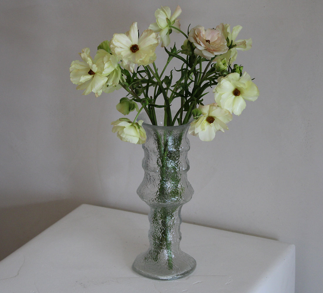 Crinkle Art Glass Vase
