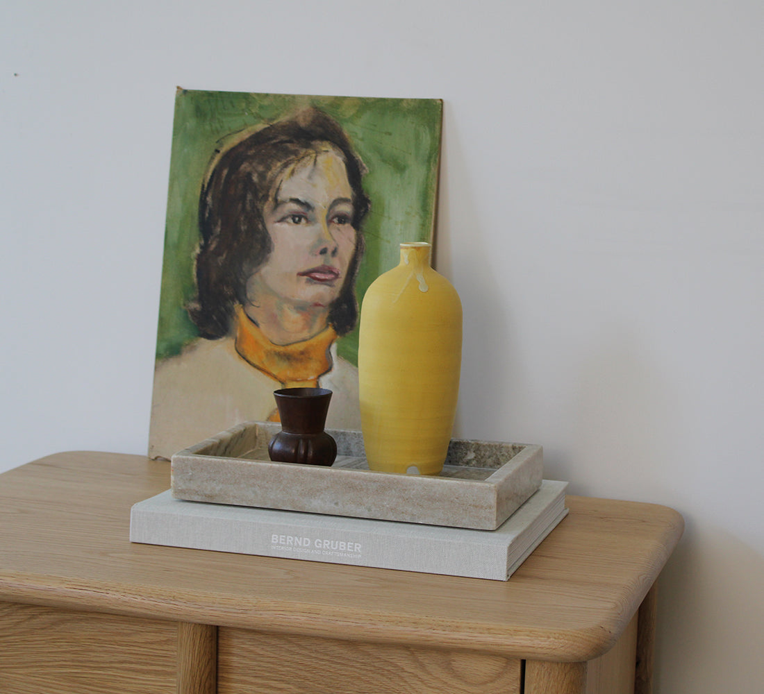 Matte Yellow Vase