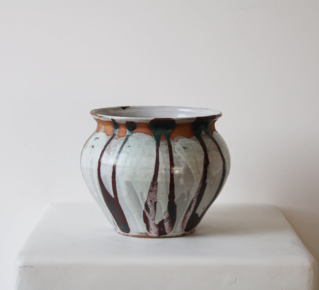 Studio Pottery Drip Vase