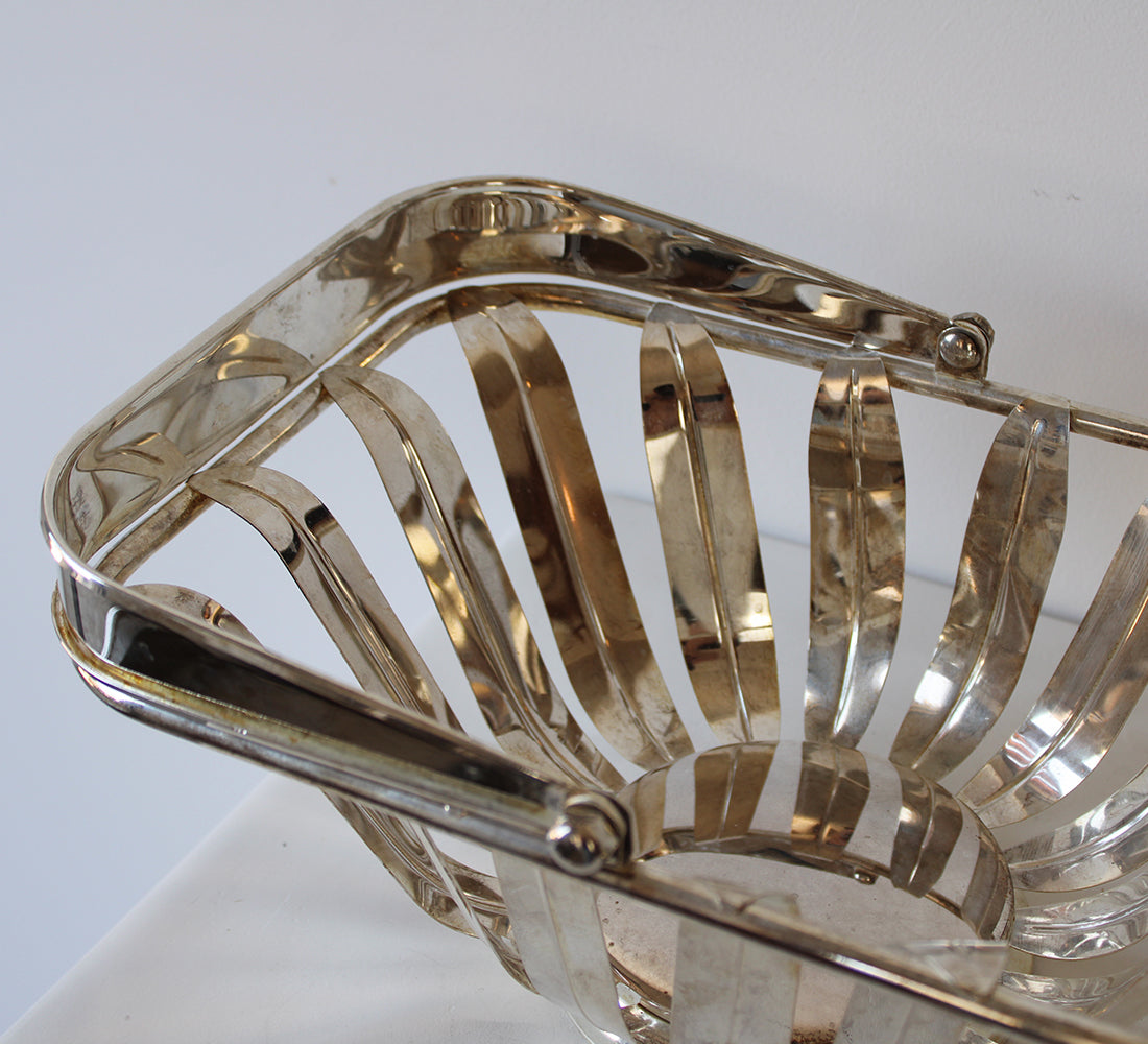 Silver Metal Basket