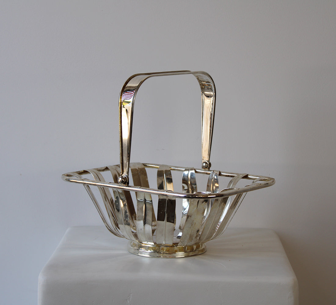 Silver Metal Basket