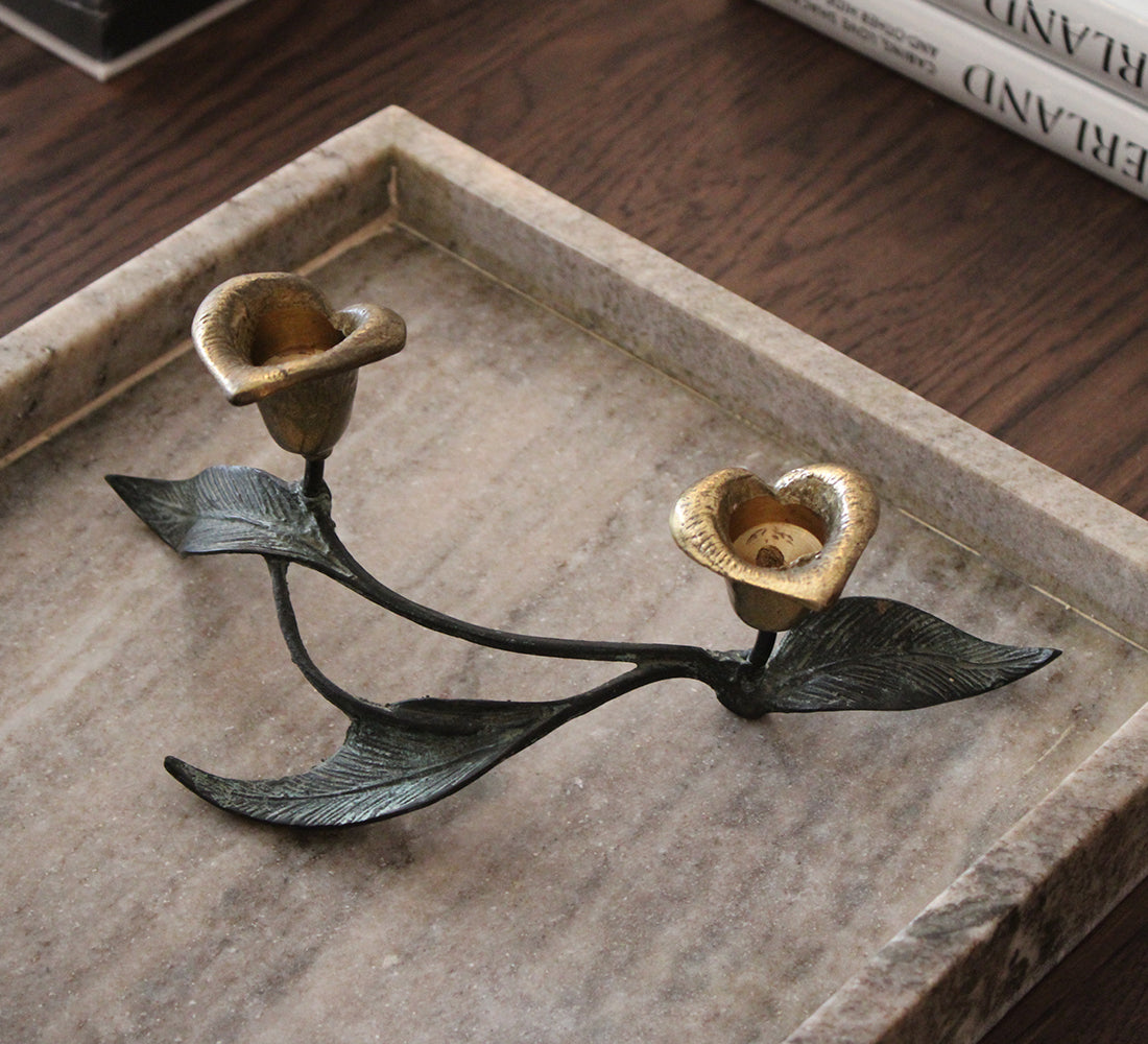 Verdigris Candle Holder