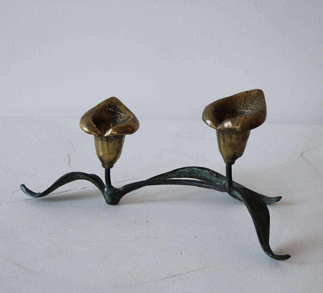 Verdigris Candle Holder