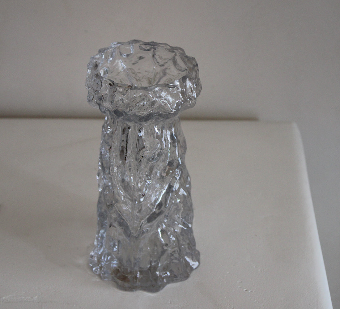 Brutalist Glass Vase