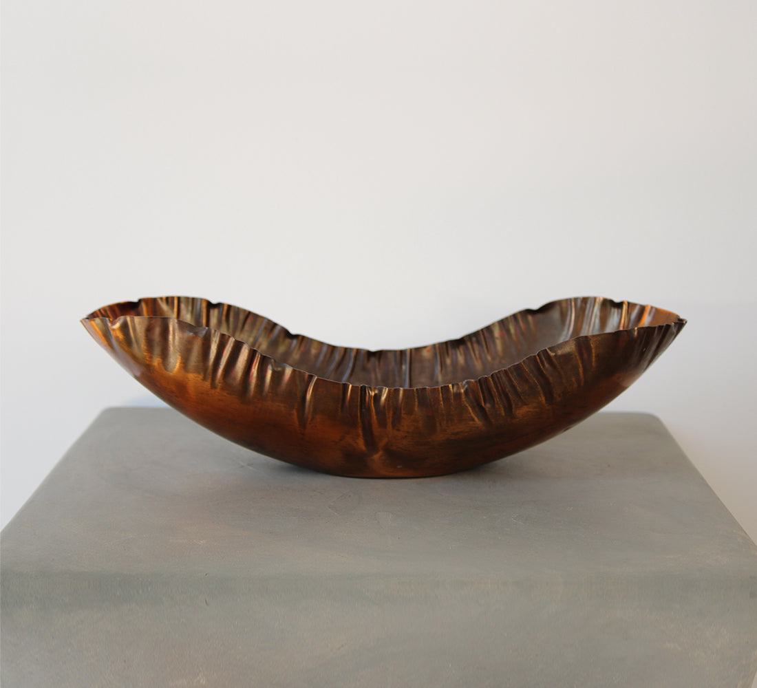 Copper Oblong Bowl
