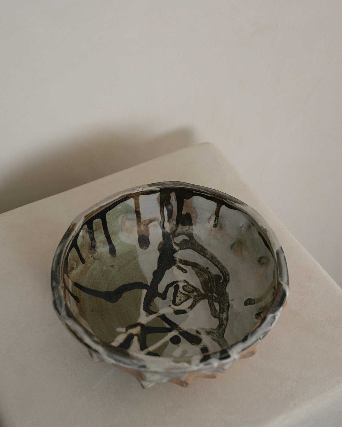 Abstract Studio Pottery Bowl