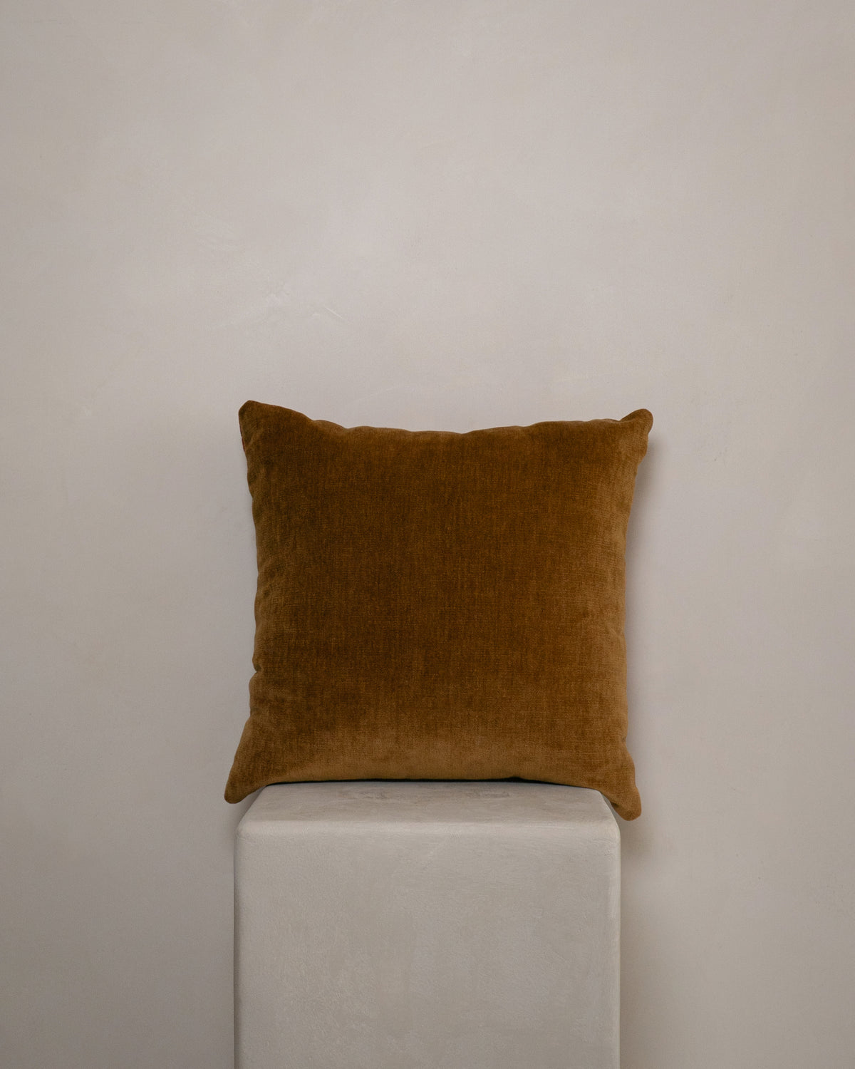 Embroidered Terracotta Pillow