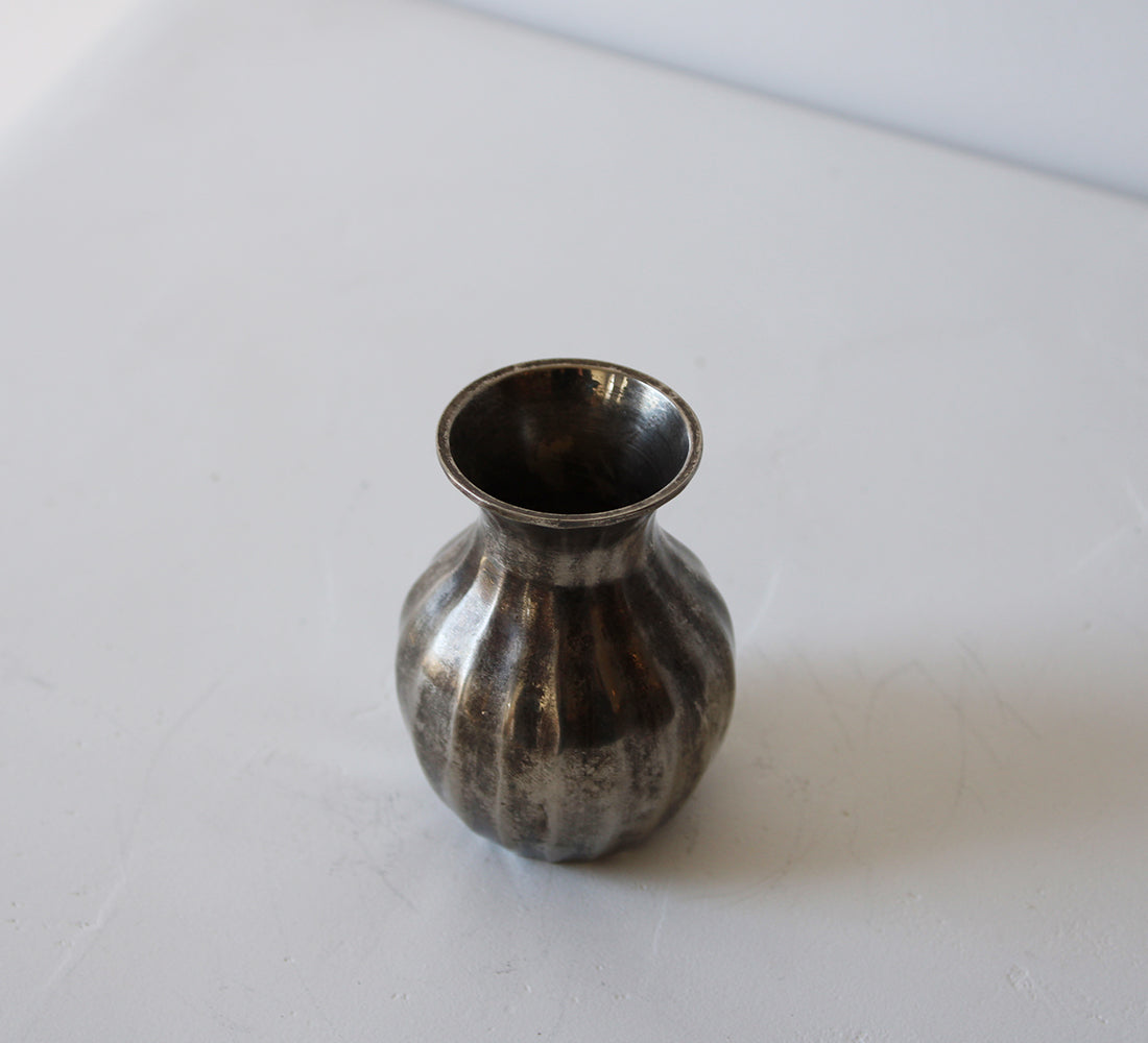 Antique Silver-Plated Bud Vase