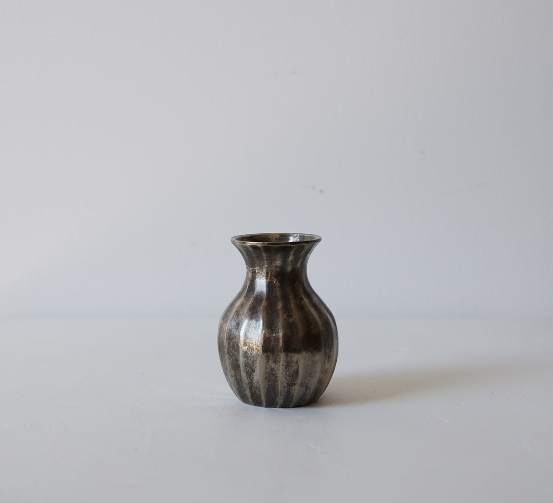 Antique Silver-Plated Bud Vase
