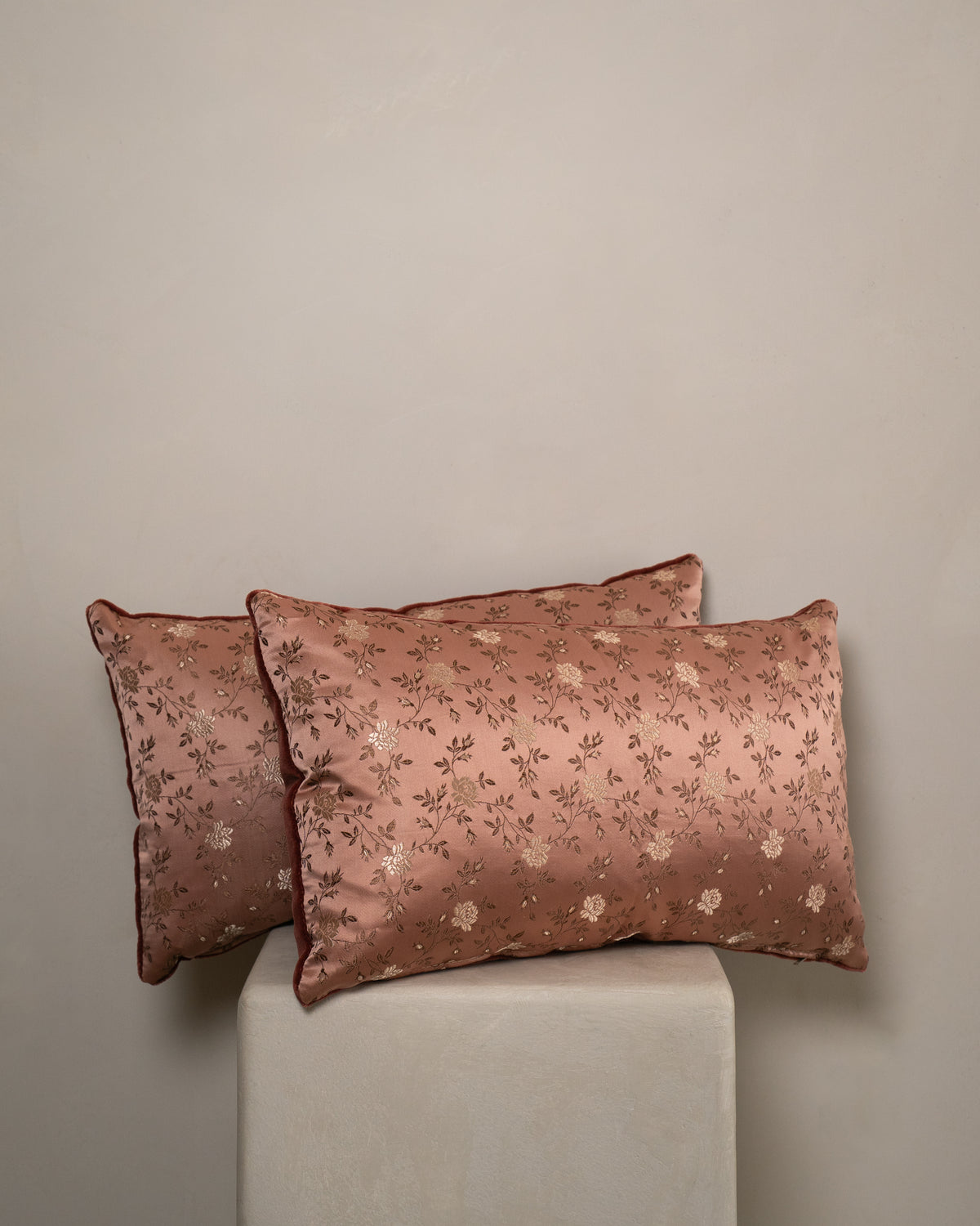 Silk Floral Pillow