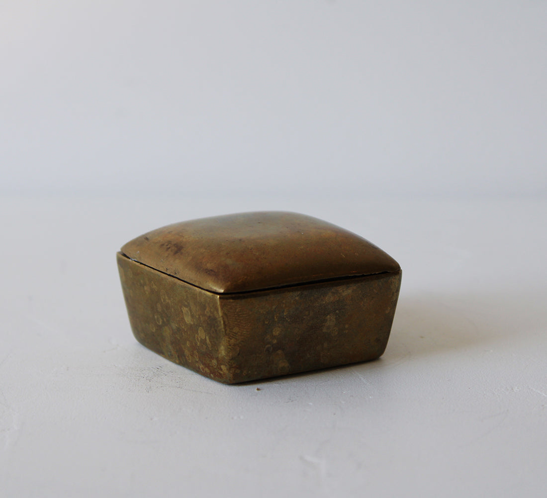 Solid Brass Trinket Box
