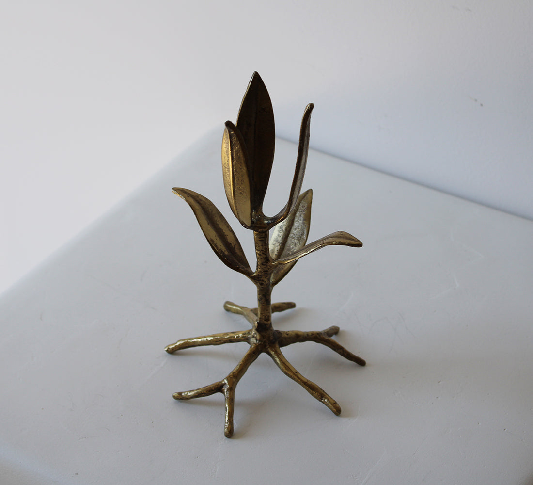 Brass Botanical Sculpture