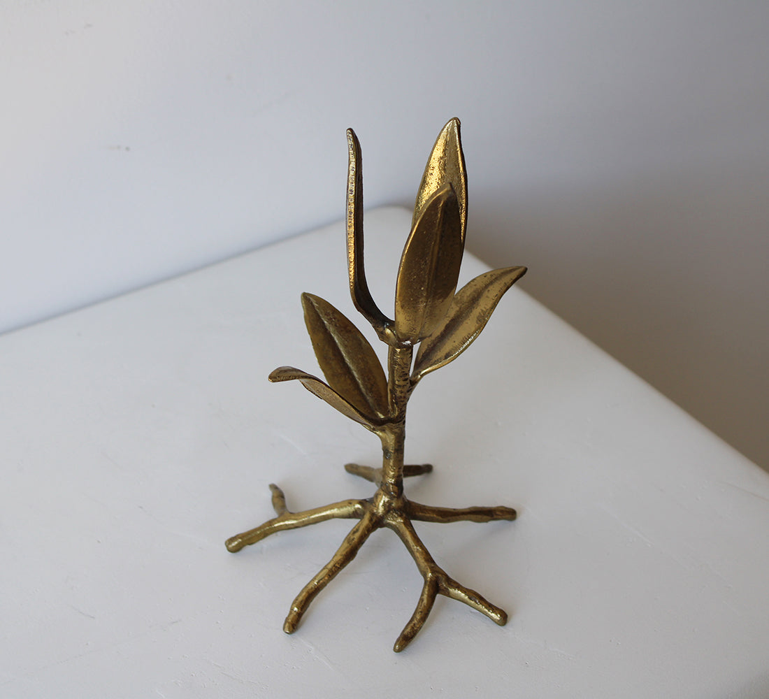 Brass Botanical Sculpture
