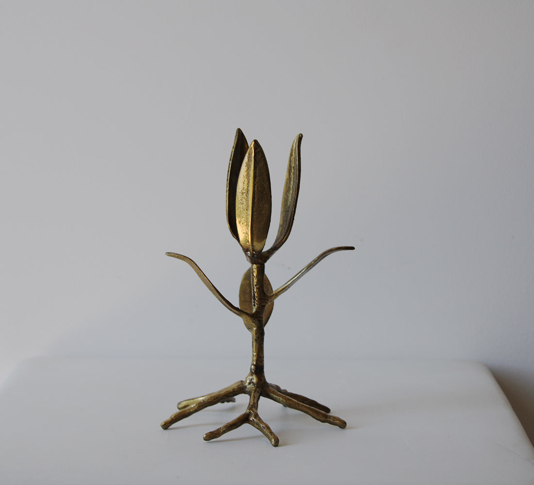 Brass Botanical Sculpture